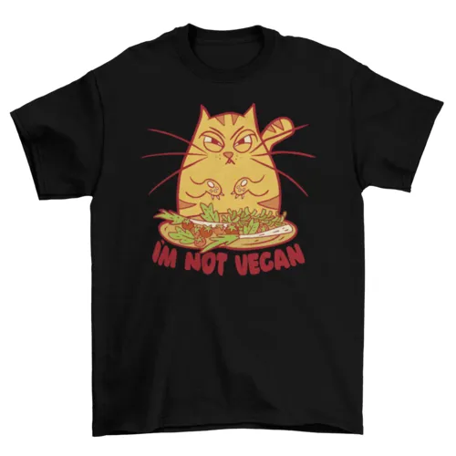 Angry Cartoon Cat Tee