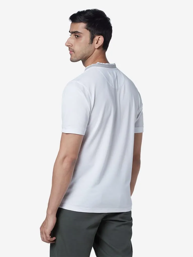 Ascot White Relaxed-Fit T-Shirt