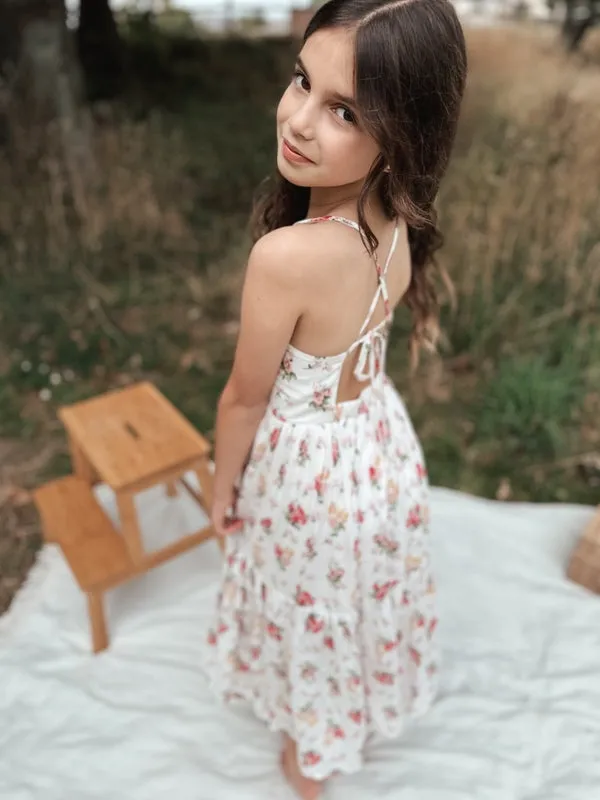 Ava Girls Maxi Dress - Blossom