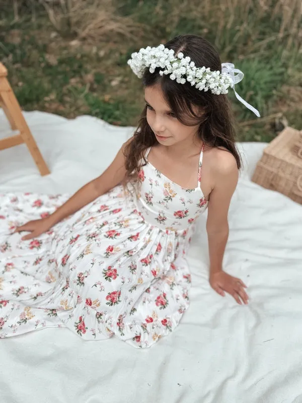 Ava Girls Maxi Dress - Blossom