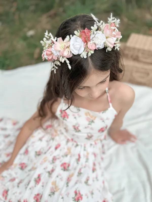 Ava Girls Maxi Dress - Blossom