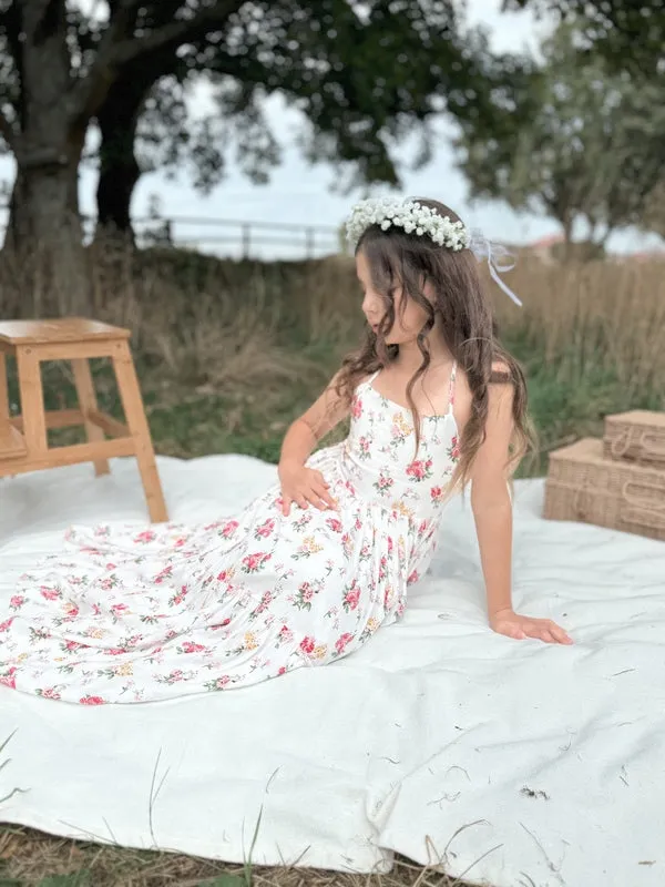 Ava Girls Maxi Dress - Blossom