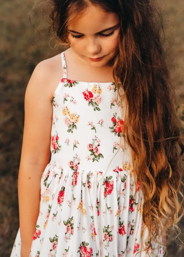 Ava Girls Maxi Dress - Blossom