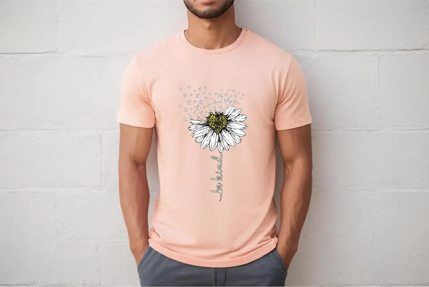 Be Kind Shirt - Inspirational T-Shirts for Women, Positive Vibes Kindness, Teacher's Tee, Ideal for Daycare