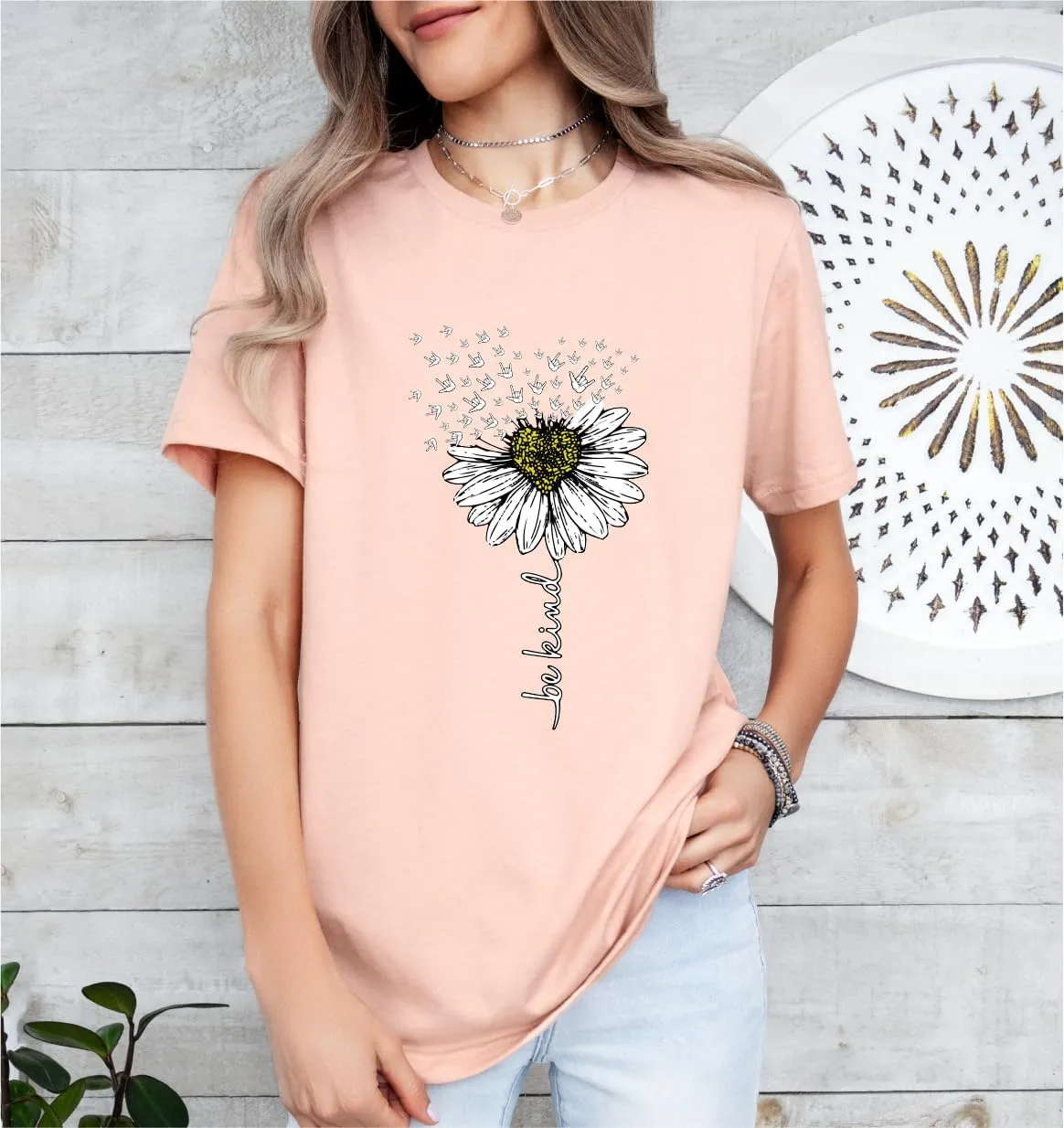 Be Kind Shirt - Inspirational T-Shirts for Women, Positive Vibes Kindness, Teacher's Tee, Ideal for Daycare