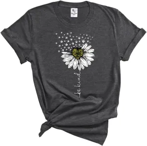 Be Kind Shirt - Inspirational T-Shirts for Women, Positive Vibes Kindness, Teacher's Tee, Ideal for Daycare