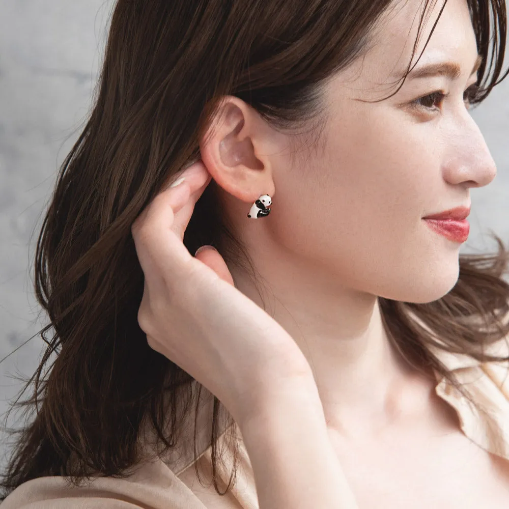 Bonyari Panda Stud Earrings