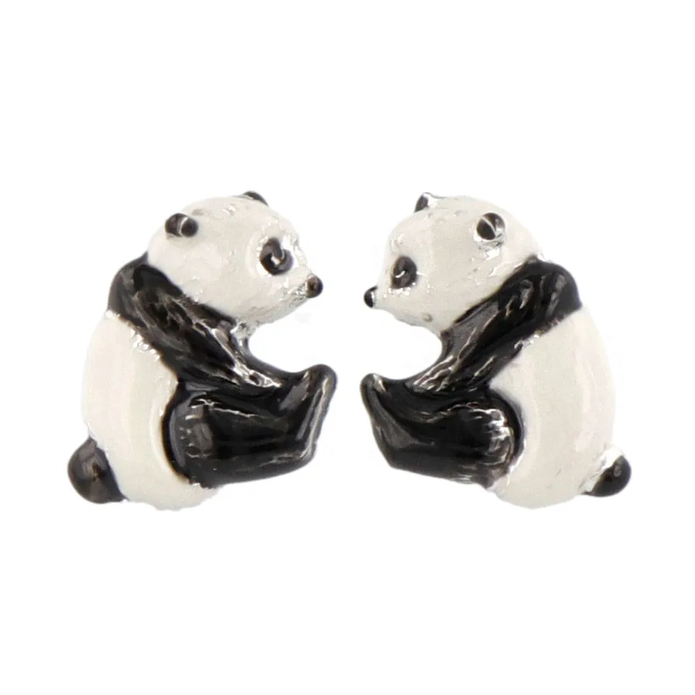 Bonyari Panda Stud Earrings