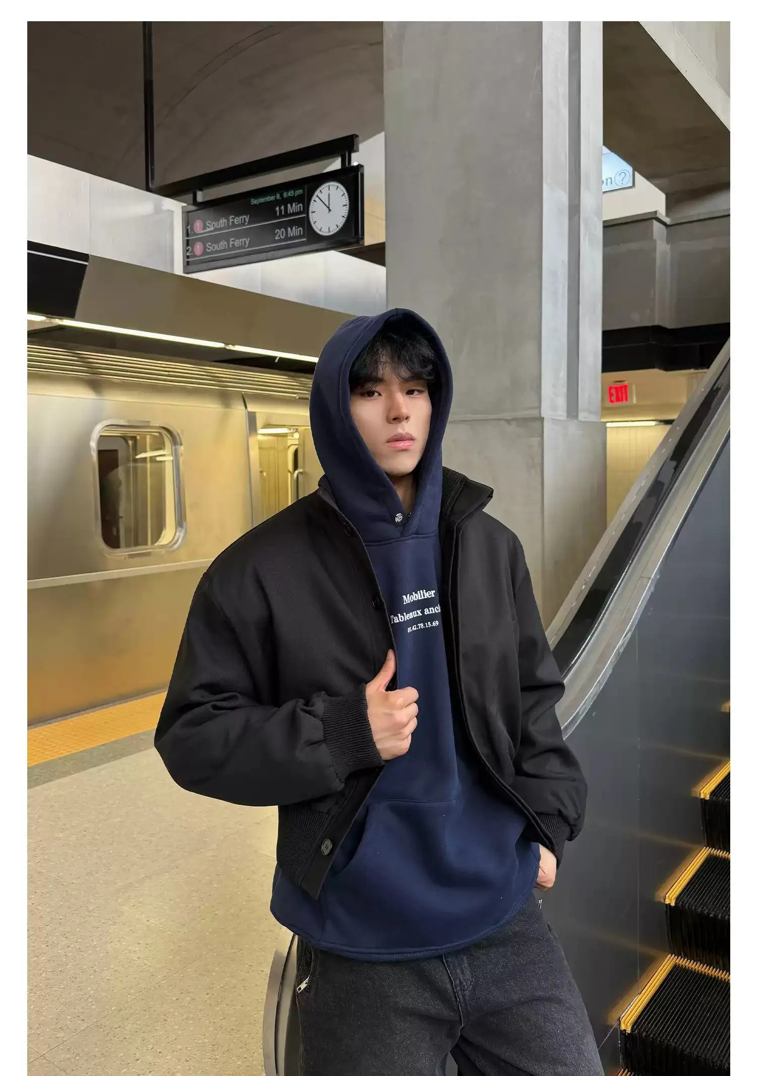 Cui Lettered Relaxed Fit Hoodie