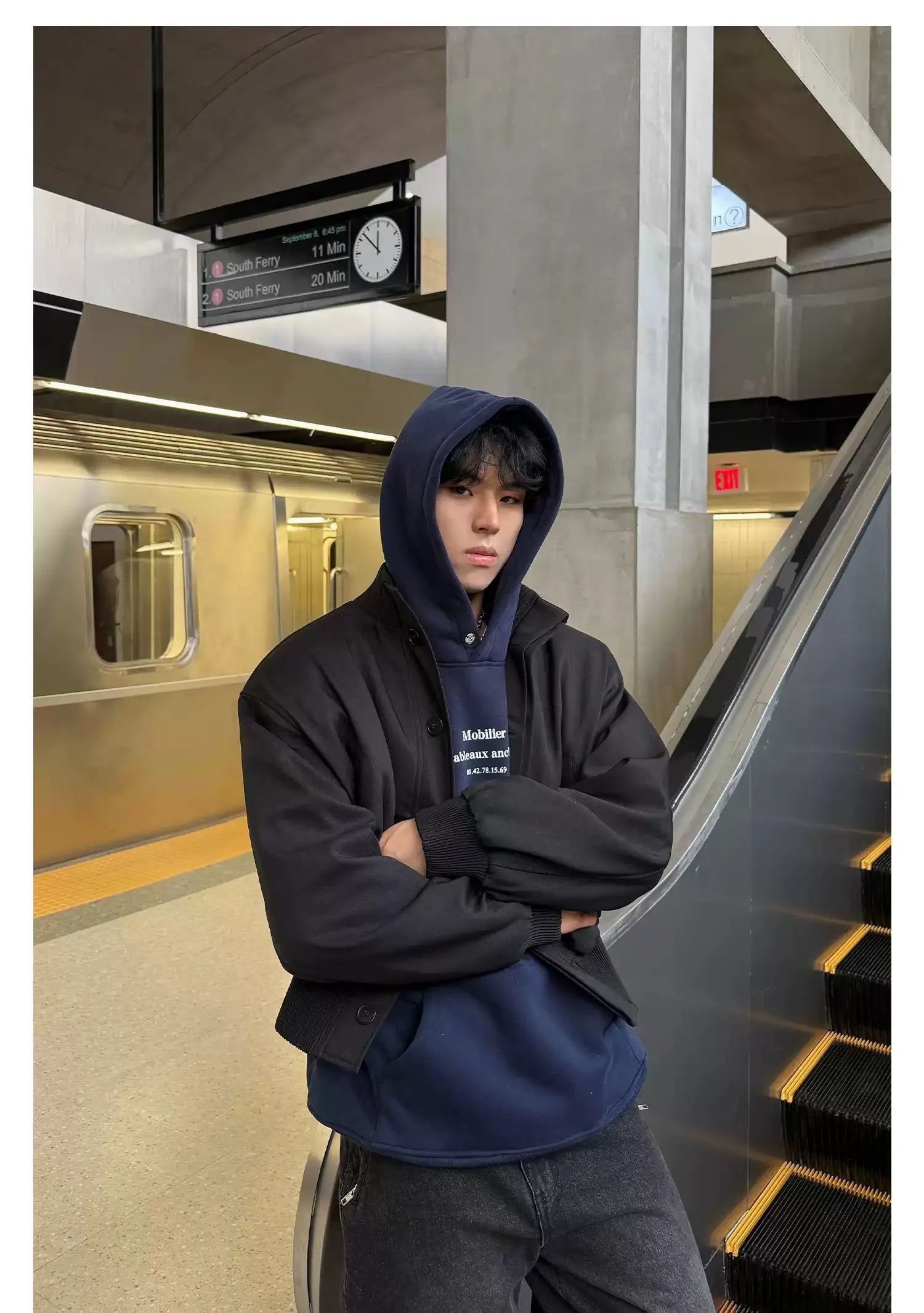 Cui Lettered Relaxed Fit Hoodie
