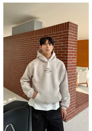 Cui Lettered Relaxed Fit Hoodie