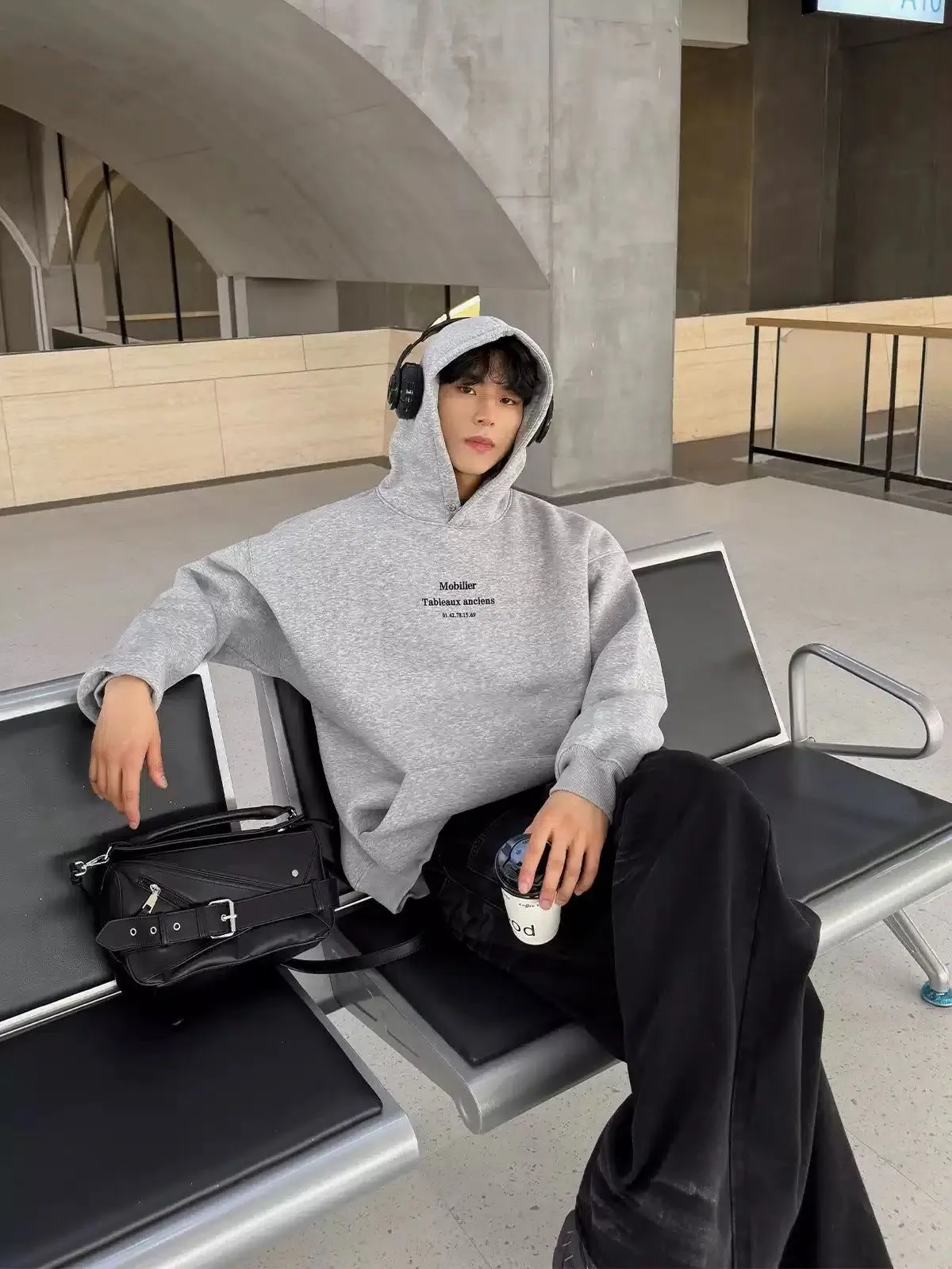 Cui Lettered Relaxed Fit Hoodie
