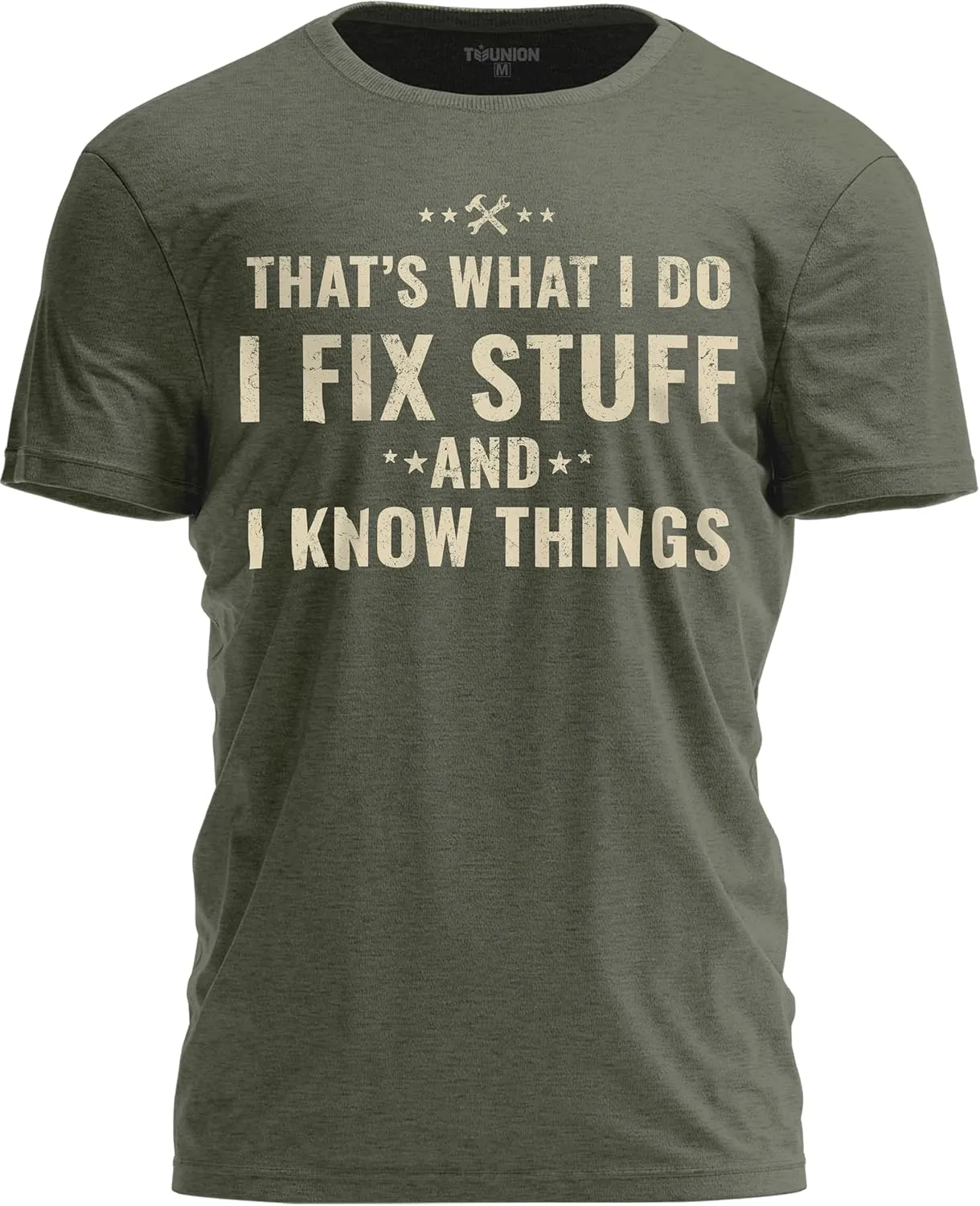 Funny I Fix Stuff and Know Things T-Shirt Dad Joke Tee for Handyman