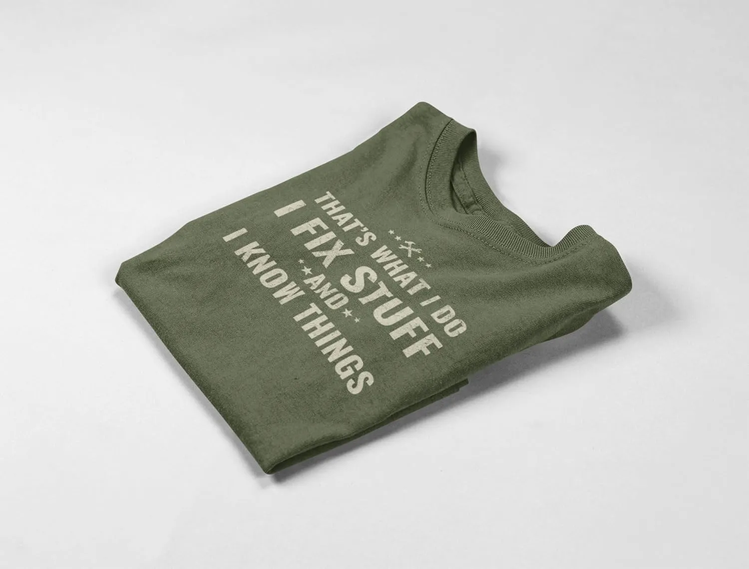 Funny I Fix Stuff and Know Things T-Shirt Dad Joke Tee for Handyman