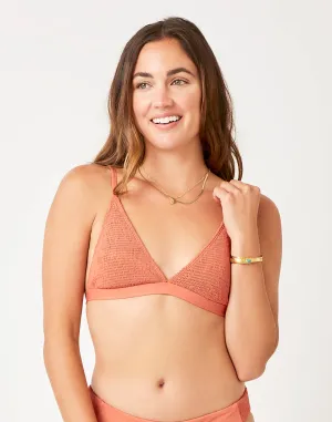 Gigi Smocked Top: Clay - FINAL SALE