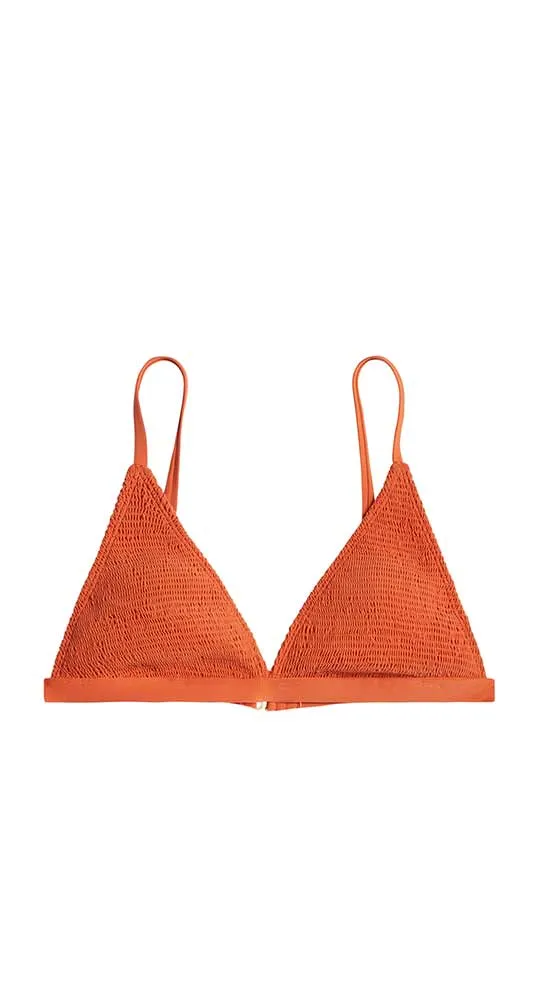 Gigi Smocked Top: Clay - FINAL SALE
