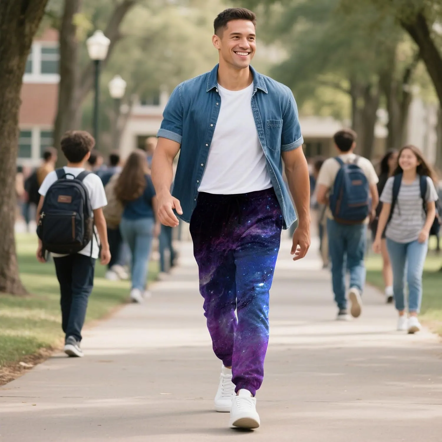 Goodstoworld Mens Cool Joggers Pants 3D Novelty Casual Sweatpants with Drawstring