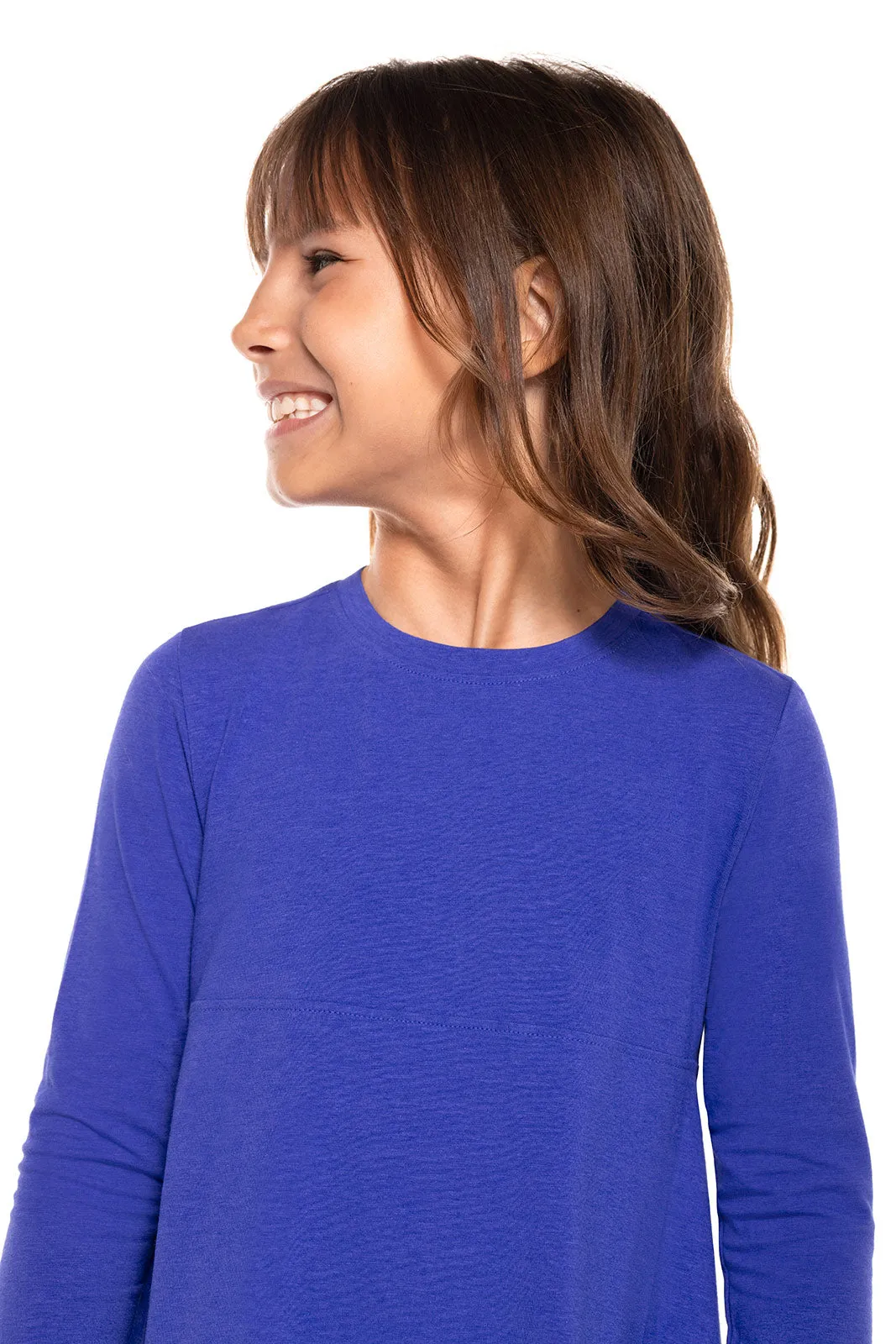 Kid's Lincoln Road High Low Dress  |  Baja Blue