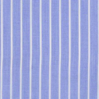 Mid Blue End on End Ground with White Stripes Classic Custom Shirt 100c 60*60 Sas732a