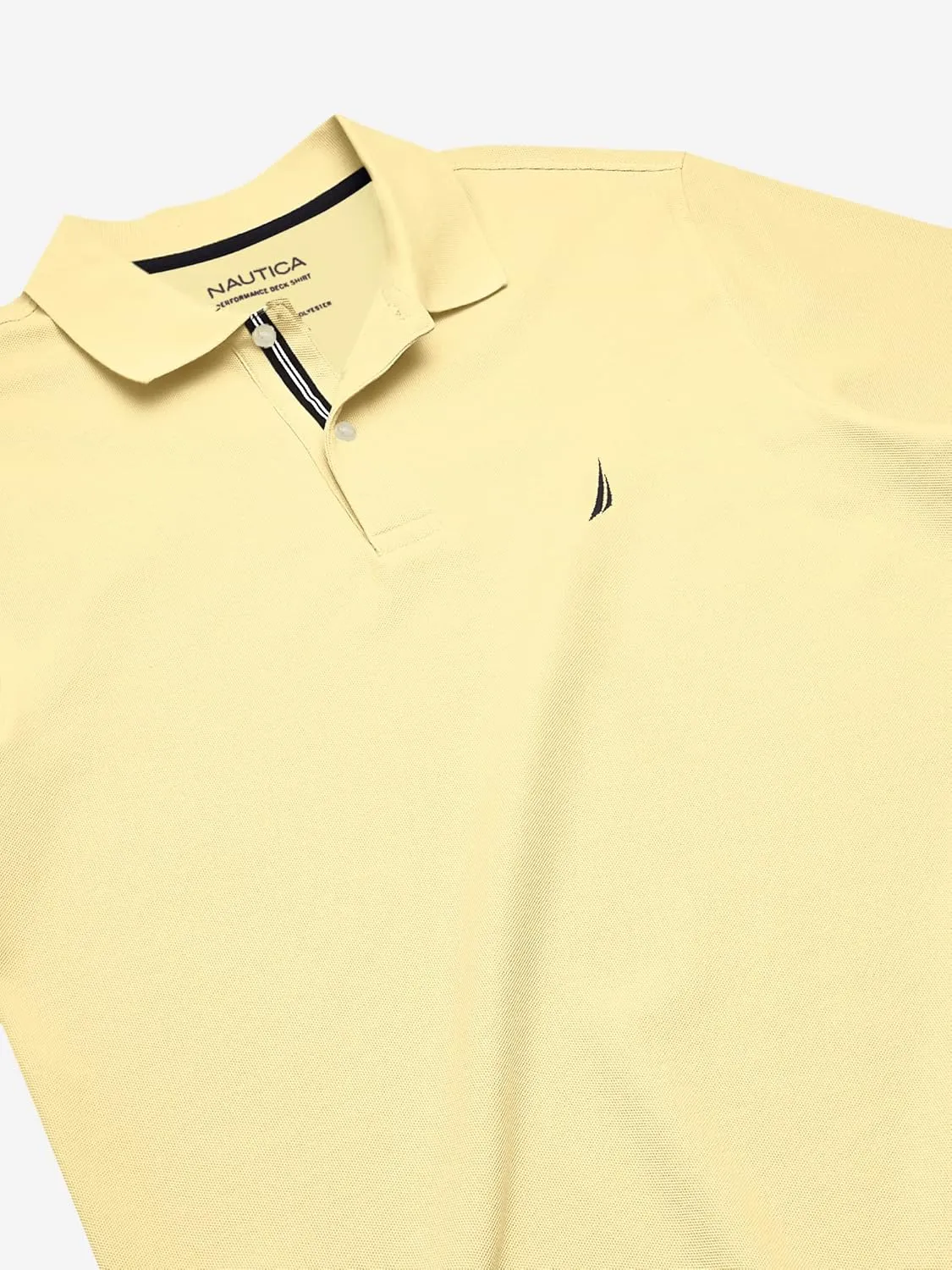 Nautica Men's Big and Tall Classic Fit Short Sleeve Solid Performance Deck Polo Shirt