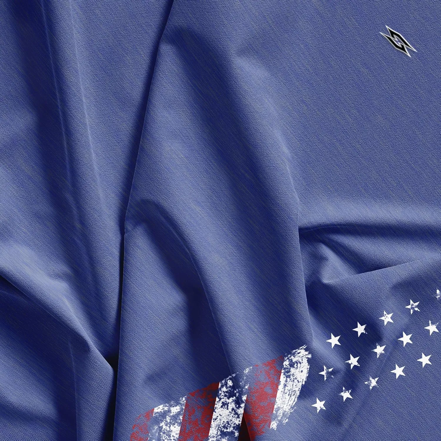 Patriotic USA Golf Polo Shirt  Mens Performance Short Sleeve Moisture Quick Dry Fit Athletic Veteran UPF Stretch Casual Fun