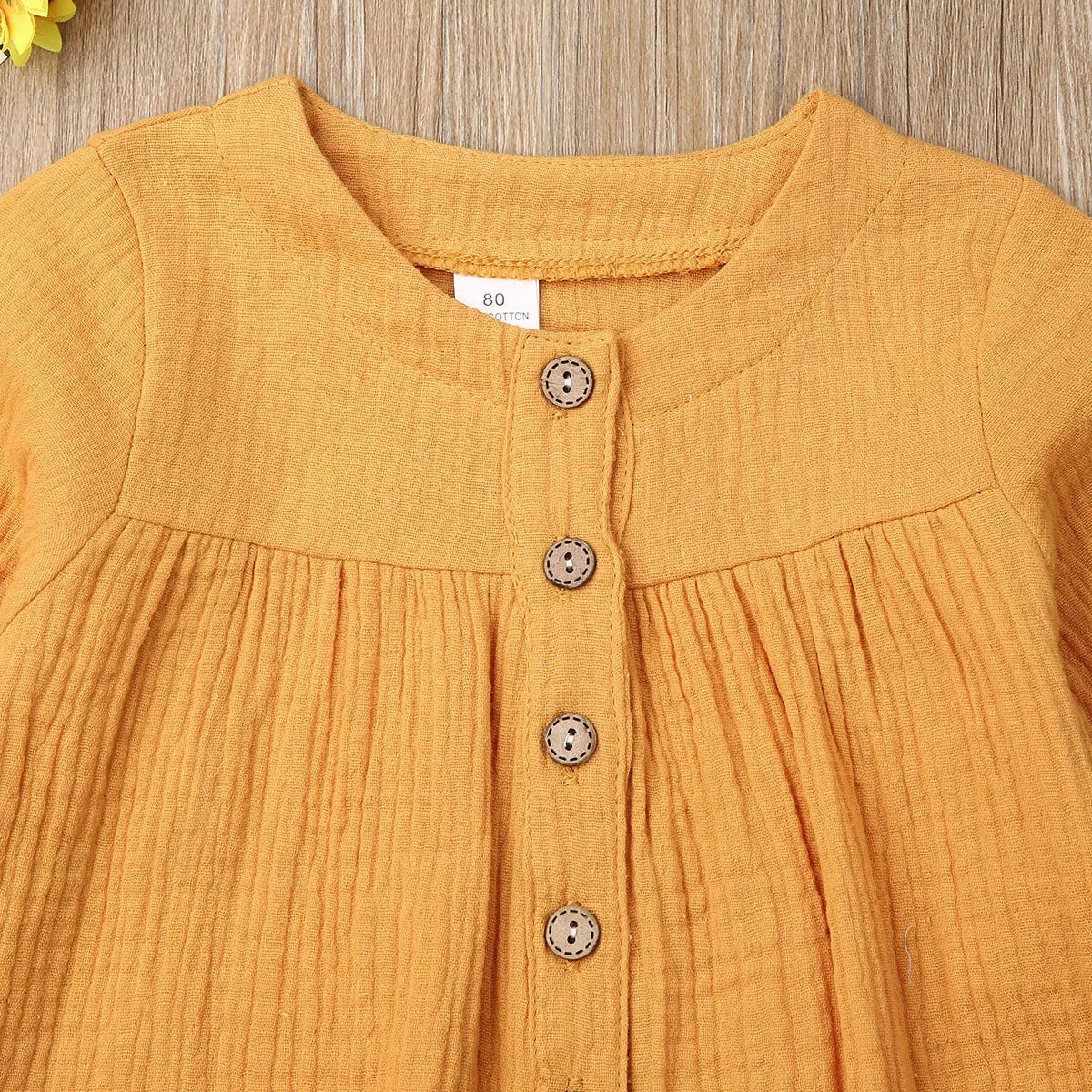 Pocket Buttoned Dress