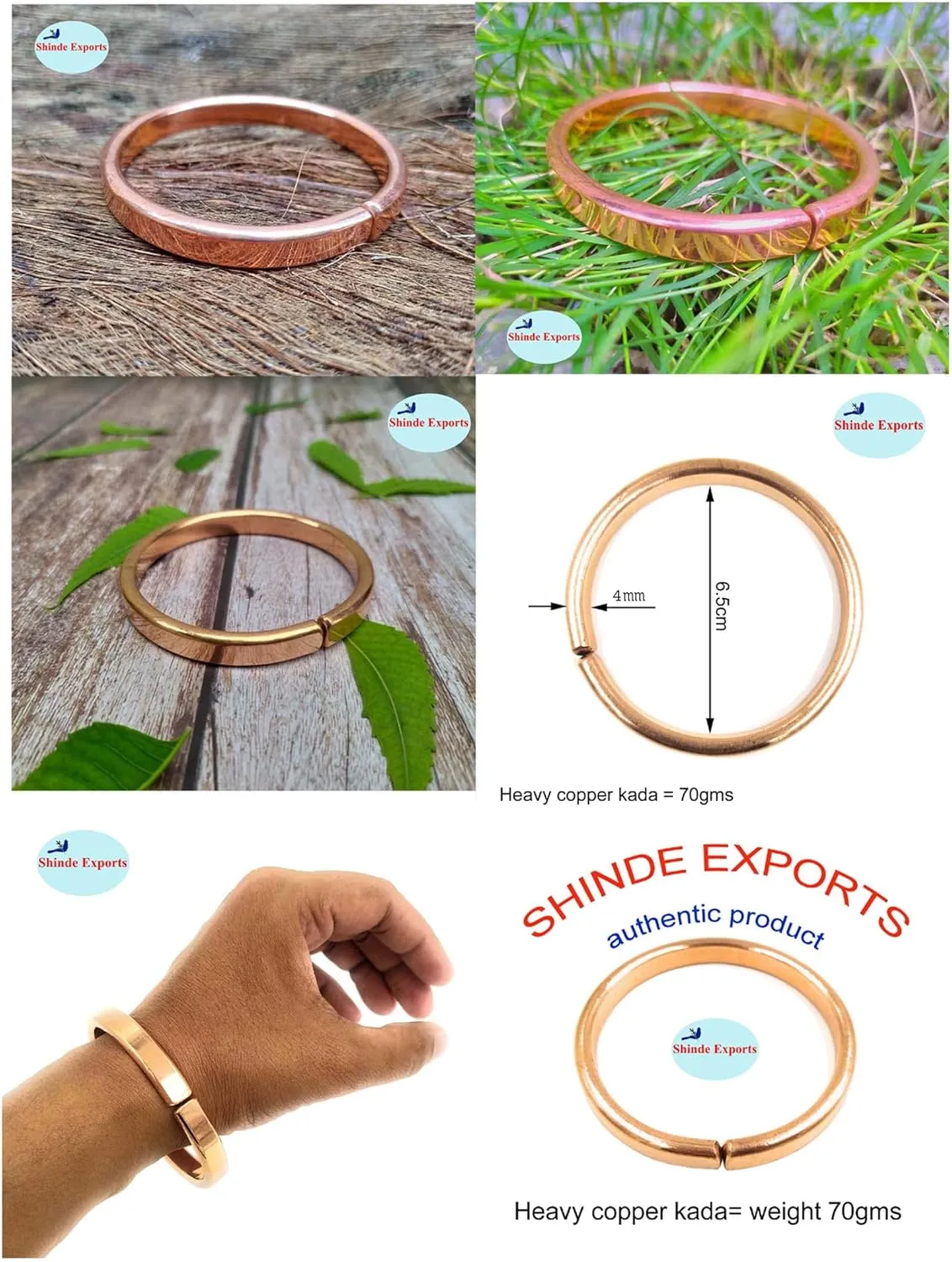 pure copper bracelets for men and women