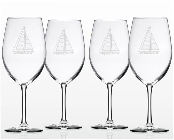 Sailboat Etched Barware Collection