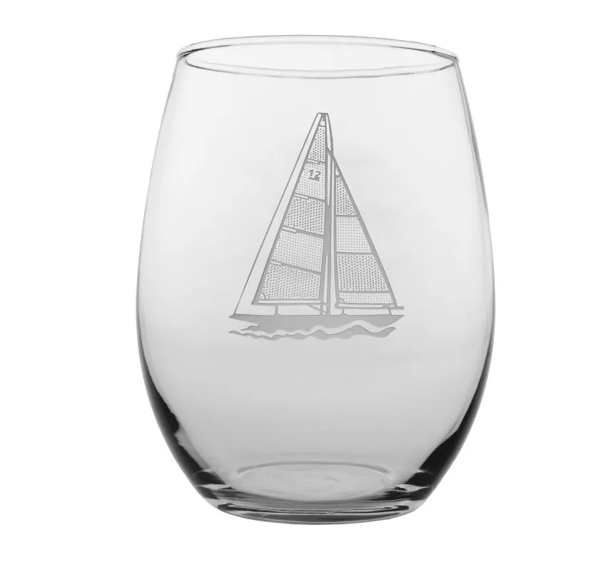 Sailboat Etched Barware Collection