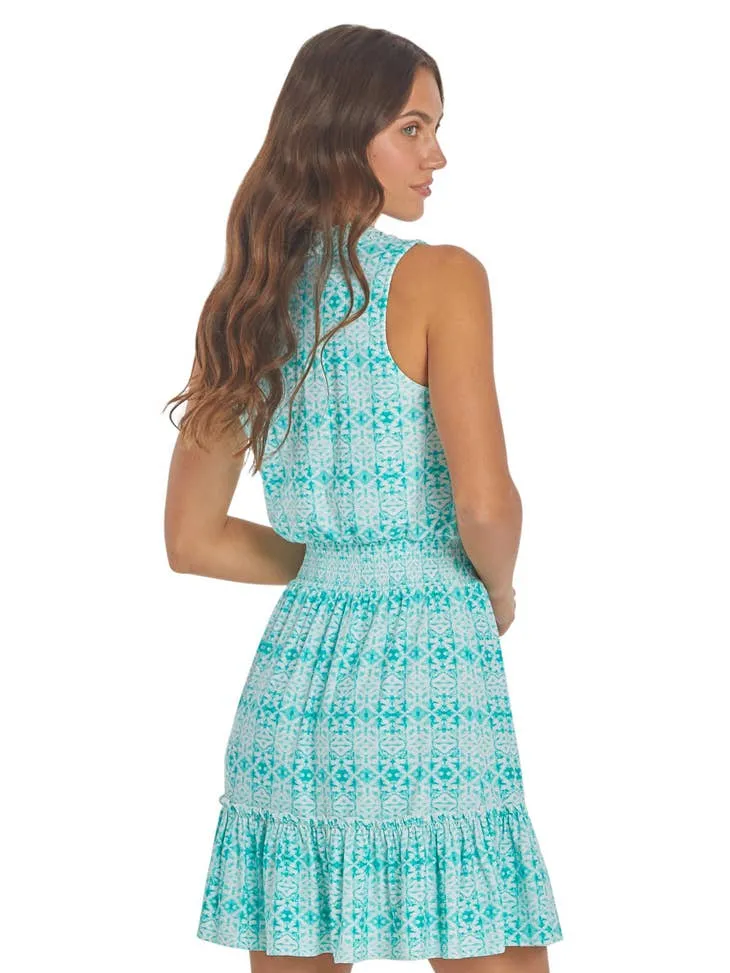 Sunshine Shores Sleeveless Ruffle Dress from *Cabana Life