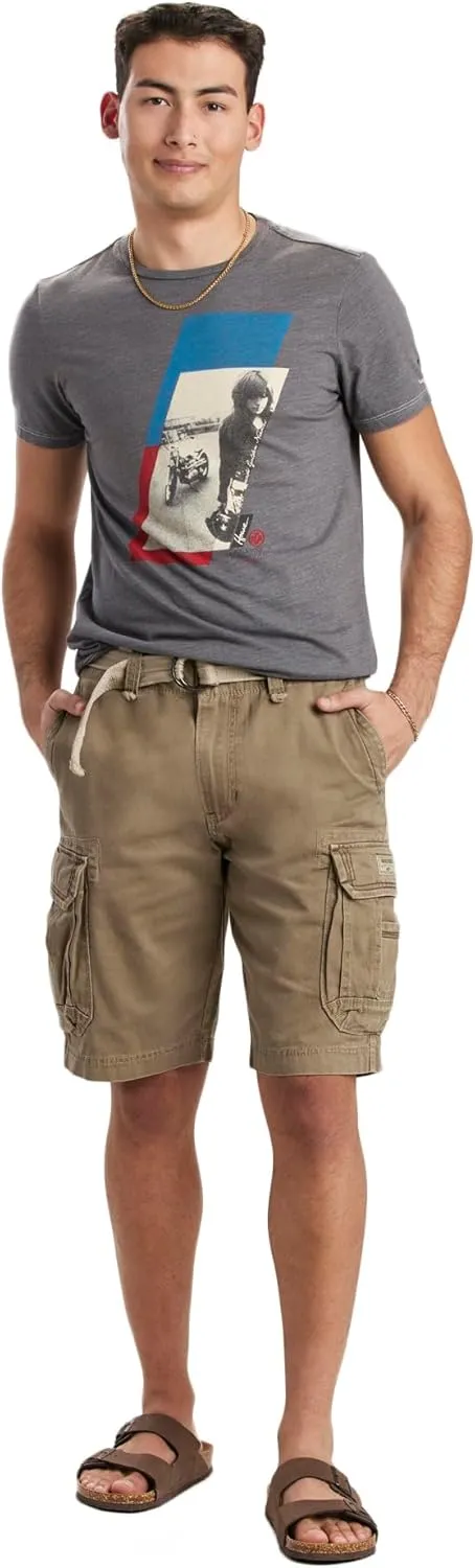 UNIONBAY Men's Survivor Belted Cargo Short-Reg and Big & Tall Sizes