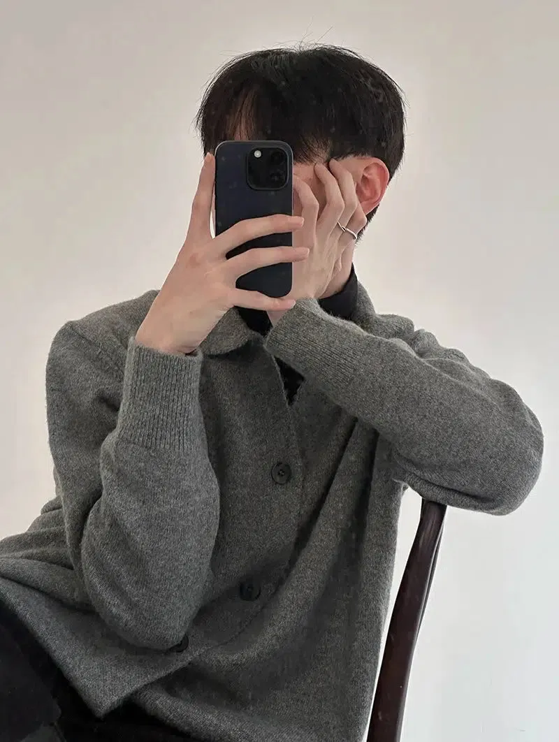 Zhou Relaxed Fit Casual Buttoned Cardigan