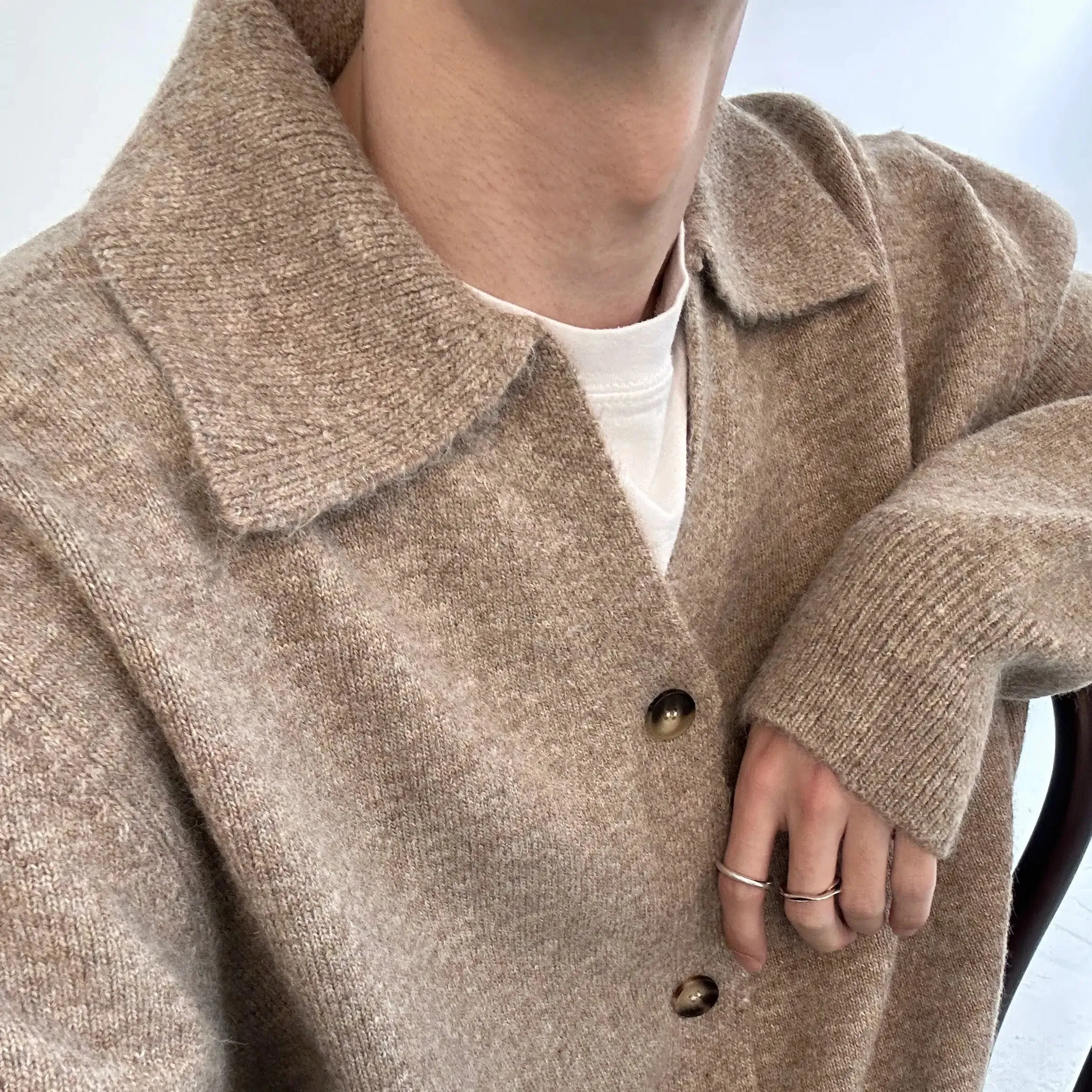Zhou Relaxed Fit Casual Buttoned Cardigan